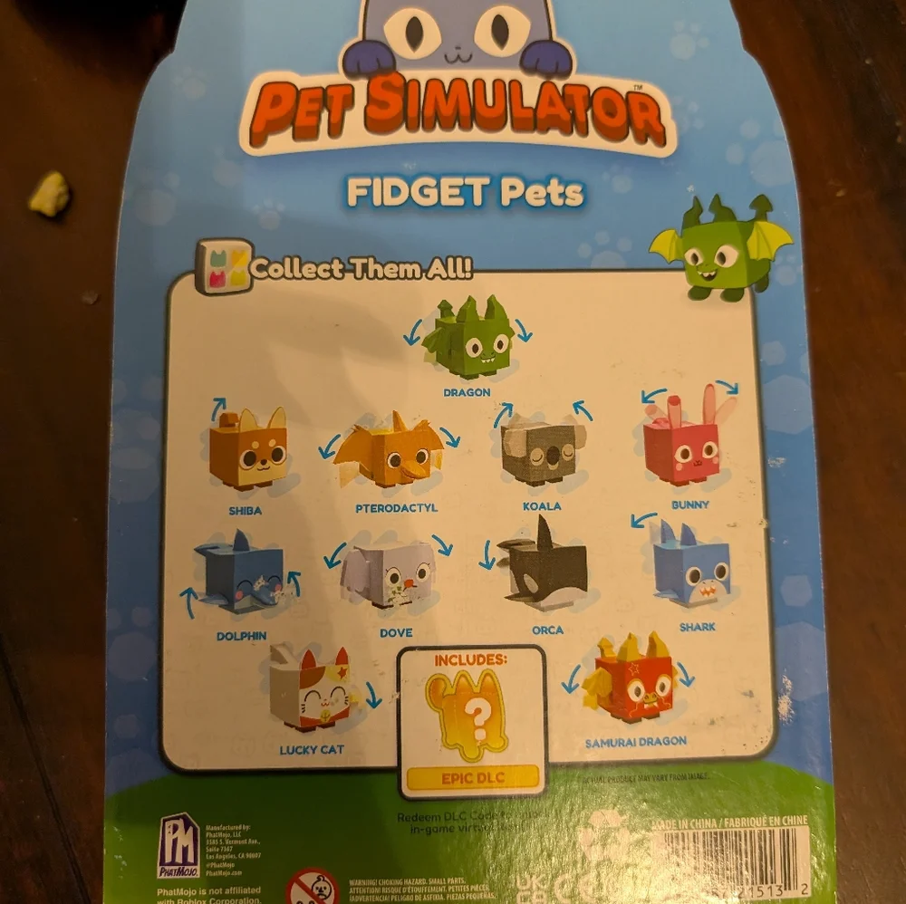 New Pet Simulator Fidget Pets